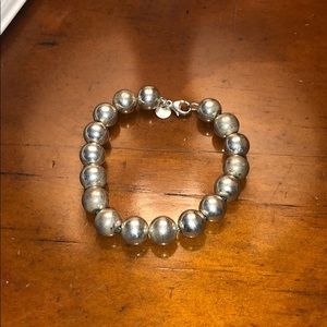Tiffany&Co Silver Hardwear Ball Bracelet. 71/2inch